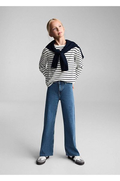 MANGO Kids Jeans with seamless culotte on the legs