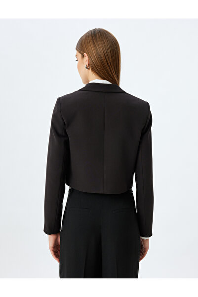 Koton Μπουφάν Double Breasted Crop Blazer