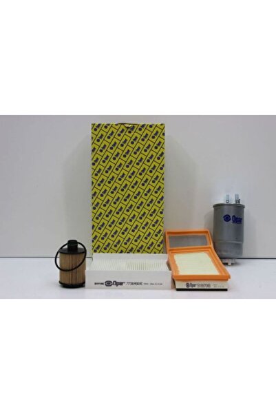 Genel Markalar Filtre Kiti Bakım Seti 1.3 Euro5 - Fiat Linea Fiorino Yağ+Hava+Mazot+Polen Filtr