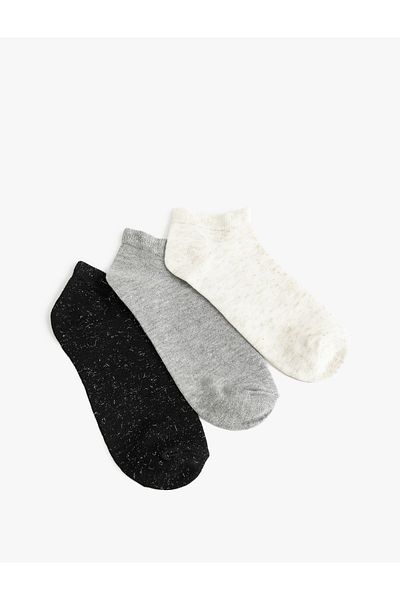 Koton Melted 3-Piece Booties Socks Set - Multicolored