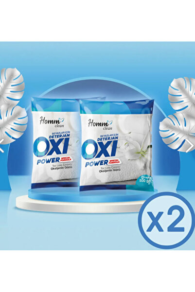 Homm Bitkisel HOMM CLEAN OXI Power Beyazlar İÇİN 500 gr Leke Çıkarıcı 2 ADET