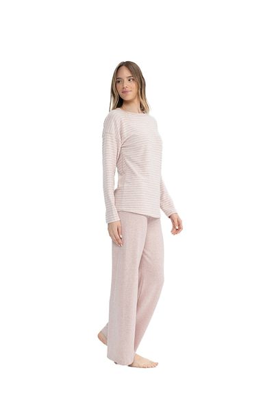 U.S. Polo Assn. Us Polo Assn. Women's Round Neck Wide Leg Pajamas Set 11025K.Z.1.E.T.7Agr0.Ou8.P.3.023Kmlke