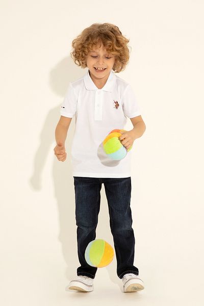 U.S. Polo Assn. Μπλουζάκι με λευκό πόλο για αγόρι 50284814 -VR013