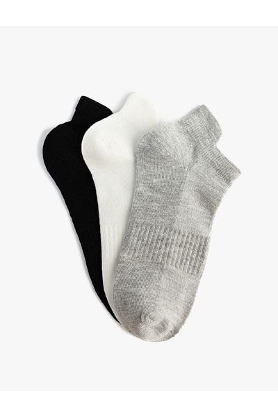 Koton Set de 3 șosete papuci cu textura multicoloră