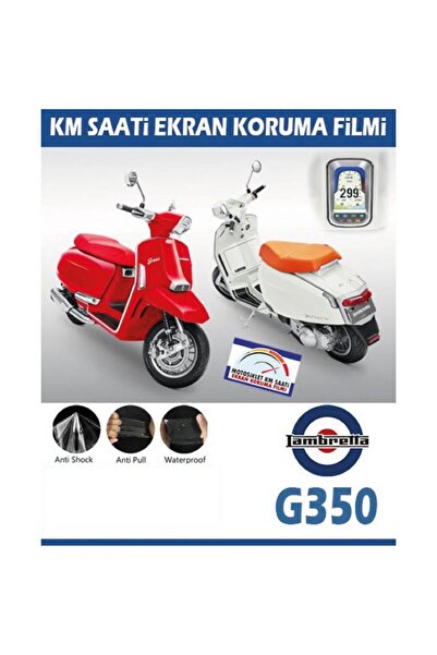 Motiker Lambretta G350 Serisi Motosiklet Ekran Km Koruyucu