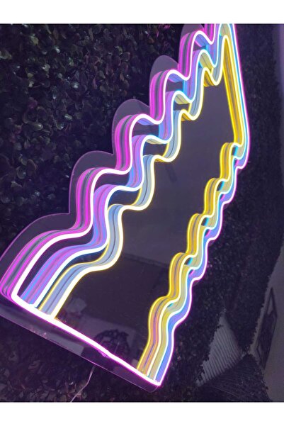 Neon Işıklı Ayna (80x40cm)