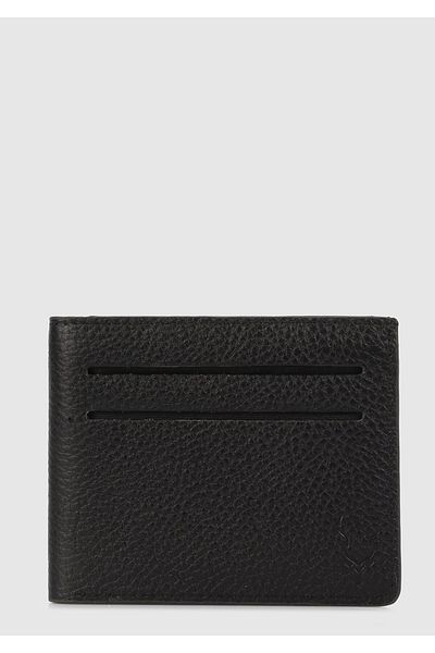 Carrera Black Car0012 Black Genuine Leather Wallet