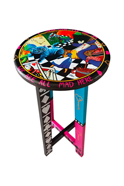 Ayshe Home Ayshehome Ahşap Alis Tabure Sehpa