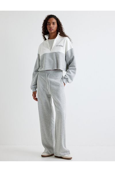 Koton Gray Women's Sweatshirt - 5Wak10236Ek