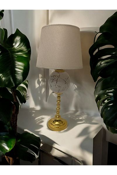 GİTTİGİTTİ Gold Detailed Curved Lampshade