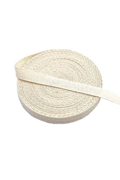 e tuhafiye Panglică cu dungi în culoarea cremă - 1 cm și 10 metri