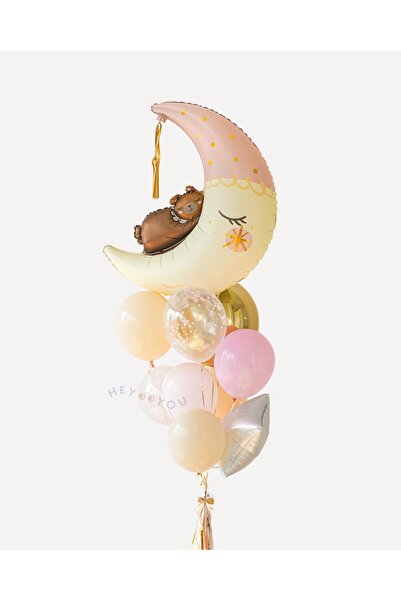 DÜVENCİ TİCARET Sleeping Bear Foil Ballon Set