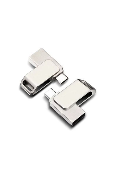 Mettzchrom 64Gb Metal Memory - Otg Flash Flash Disk, USB and Type-C Compatible