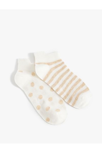 Koton Polka Dot Set of 2 Booties Socks