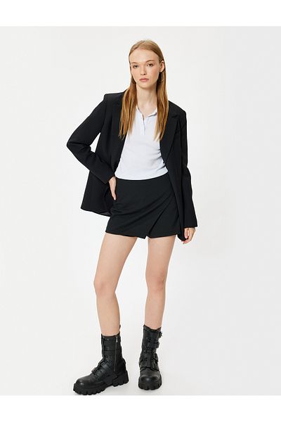 Koton Standard Waist Mini Shorts Skirt - Slim Fit