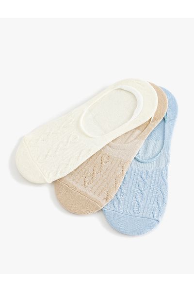 Koton Set de 3 șosete colorate pentru balerină