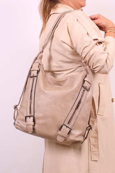 GALB LEATHER Large Size Soft Leather Multifunctional Women's Backpack and Shoulder Bag - Stylish and Practical Design