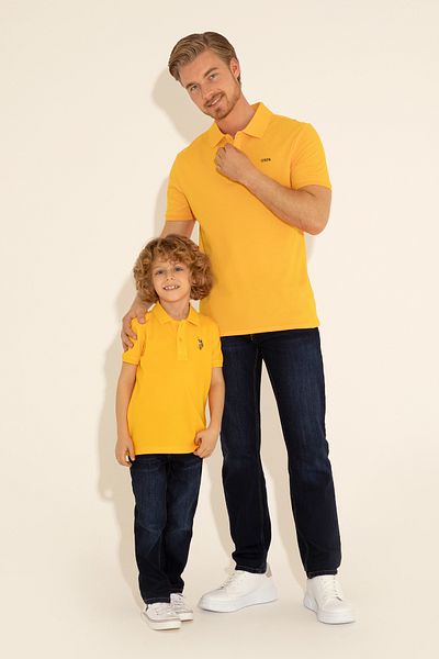 U.S. Polo Assn. Μπλουζάκι Polo για αγόρι - Πορτοκαλί, Βασικό μοντέλο 50284814 -VR051