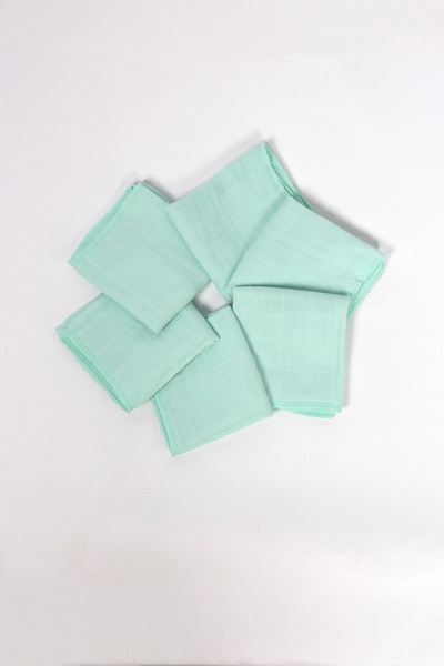 LUCKKA 6'lı Müslin Ağız Mendili , Omuz Bezi , Ter Bezi Çift Kat Dikimli 35x20...