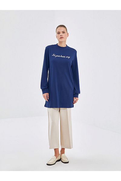 LC Waikiki Lw - Crew Neck Embroidered Women's Tunic