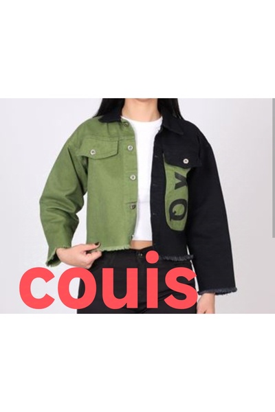 couis зелений чорний піджак