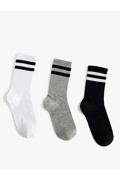 Koton Set of 3 Striped Cotton Socks