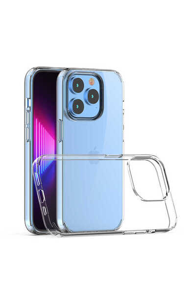 Techaks حافظة Zore Coss متوافقة مع هاتف iPhone 14 Pro Max - عديمة اللون