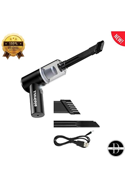 DİGİFULL Mini Vakumlu Araç Süpürgesi El Süpürgesi Şarjlı Çok Fonksiyonlu