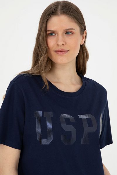 U.S. Polo Assn. Női sötétkék Basic Crew nyakú póló 50280020 -VR033