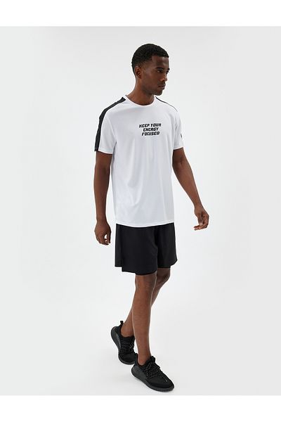 Koton Αθλητικό μπλουζάκι με κοντό μανίκι Crew Neck - Slogan Printed