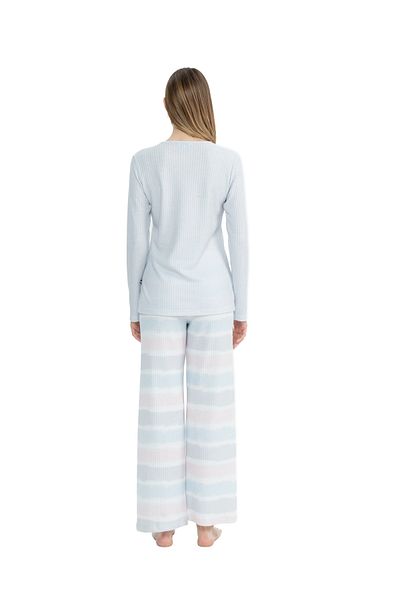 U.S. Polo Assn. U.S. Polo Assn. Set pijama cu guler cu plăcuță pentru femei 11025K.Z.1ET.7.A.G.R.0.O.P9.6.023KMLKE