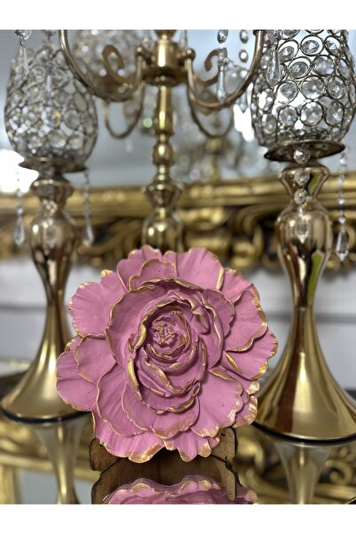 busraconcept Lotus Pembe Dekoratif Duvar Gülü