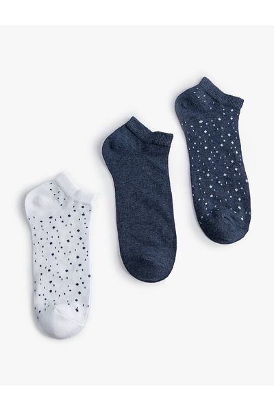 Koton Set de 3 șosete cu buline, multicolore