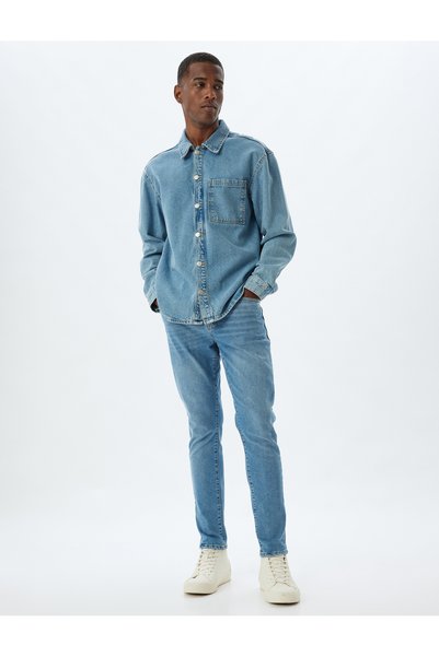 Koton Men's Jean Pants Light Blue 5Wam40017Nd Michael Jean