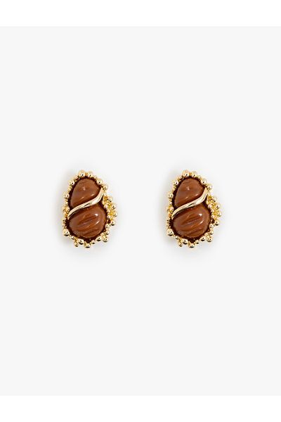 Koton Steel Mixed Abstract Earrings