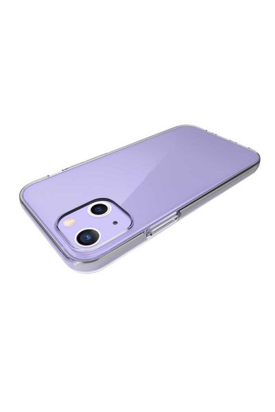 Techaks جراب Zore Super مصنوع من السيليكون متوافق مع هاتف iPhone 13 Mini - عديم اللون