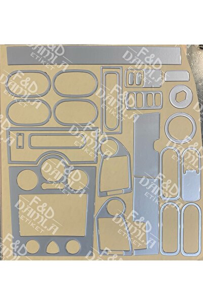 FD Damla Etiket رينو ميجان - مكيف هواء تناظري رمادي فضي، طقم توربيد ووحدة تحكم