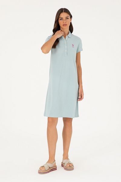 U.S. Polo Assn. Women's Aqua Green Knitted Dress 50280038 -Vr048