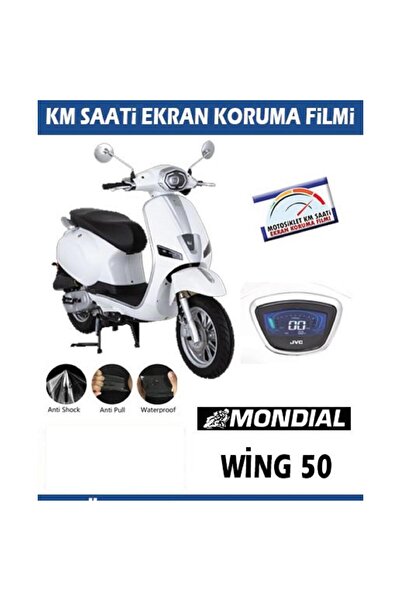 Motiker Mondial Wing 50 Serisi Motosiklet Ekran Km Koruyucu