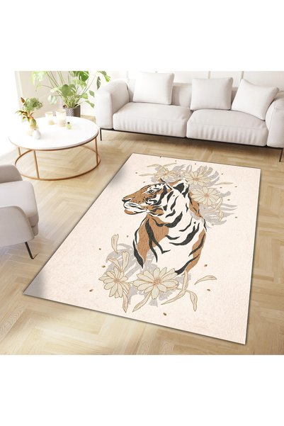 Rugs Modern Halı سجادة ديكور حديثة من مجموعة North Collection باللون البيج مع...