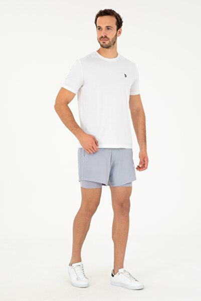 U.S. Polo Assn. Erkek Gri Örme Şort 50281480-VR024
