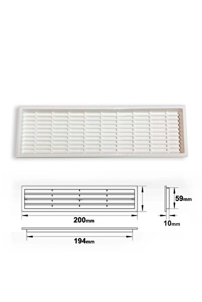 Genel Markalar PLASTİK MENFEZ DİKDÖRTGEN BEYAZ