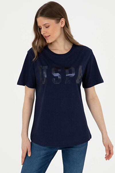 U.S. Polo Assn. Γυναικείο μπλουζάκι Navy Blue Basic Crew Neck 50280020 -VR033