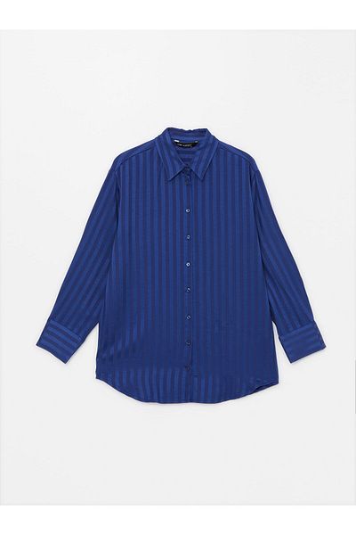 LC Waikiki Lw - Striped Satin Women's Shirt Tunic