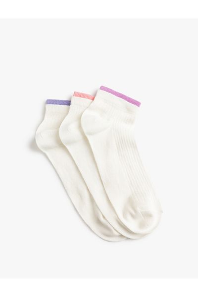 Koton Stripe Patterned 3-Piece Booties Socks Set