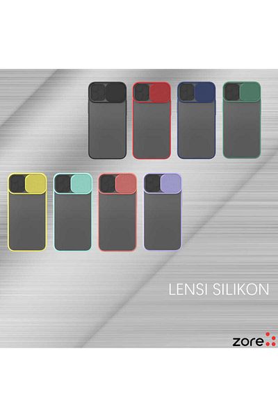 zore حافظة Zore LNSM-i متوافقة مع هاتف iPhone 12 Mini - أزرق داكن