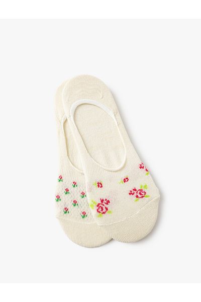Koton Set de 2 șosete de balerină cu modele florale colorate