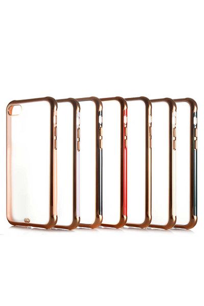 zore Zore Voit Case Compatible with iPhone Se 2022-Gold