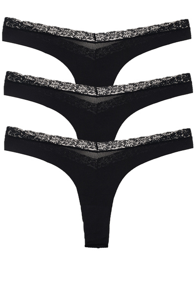 Vanilya Secret Bel Dantel Brezilyan 3'Lü Paket