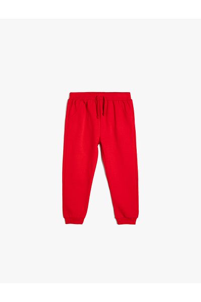 Koton Basic Sweatpants with Tie-Up Waist and Pockets